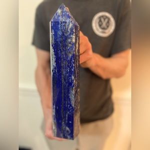 BLUE LAPIS LAZULI- RARE | Over 6 pounds! Crystal obelisk tower natural stone